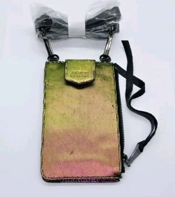 Bandolera de cuero para teléfono Aimee Kestenberg con acceso a pantalla iridiscente Foto 1 de 4