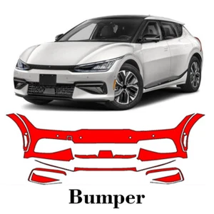 Front bumper PreCut PPF Paint Protection Film For KIA EV6 GT Line 2022-2025 - Picture 1 of 7