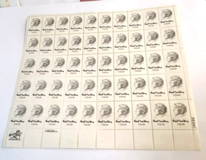 SC 1731 Carl Sandburg 13c Q: 1 Stamp Sheet Q: 2 20 Panes 1977 MNH Original Gum - Picture 1 of 6