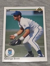 1990 Upper Deck - #124 George Brett - Total Runs Error! Excellent Condition!