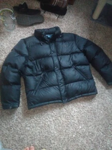 Polo Ralph Lauren Jacket Womens XL Black Puffer Polo Down Jacket t - Picture 1 of 8
