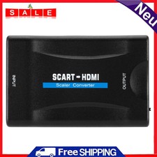 1080P SCART to HDMI-compatible Video Audio Upscale Converter Signal Adapter Heiß