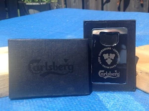 CARLSBERG CHROME BEER OPENER-BRAND NEW IN BOX-GREAT CONDITION-FAST SHIPPING WW - Picture 1 of 2
