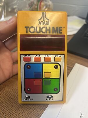 Vintage ATARI TOUCH ME Handheld Tabletop Electronic LED video game Untested