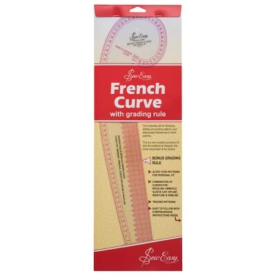 Metric French Curve Template Sew Easy Patchwork Grading Rule Acrylic Non Slip