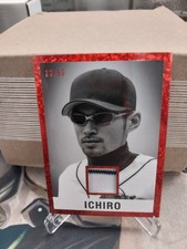 2022 Leaf In The Game Used Sports Jersey Relic 23/50 Ichiro Red 1960 Mariners