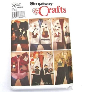 Holiday Applique Jacket Sewing Pattern Simplicity 7032 Womens Plus Size 18-22 - Picture 1 of 4