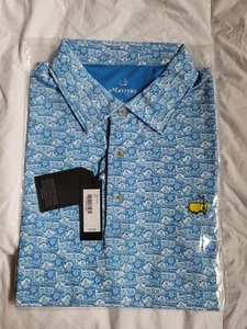 ***Brand New*** 2022 Masters Golf Tech ⛳️ Men’s Polo - Large Badges - Picture 1 of 2