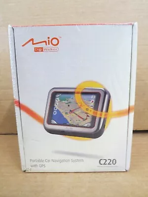 Mio DigiWalker C220 Automotive Mountable GPS NEW SEALED - Image 1 of 4