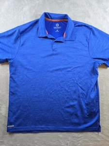 Free Country Herren Ultimate Comfort Kurzarm Golf Poloshirt Größe XL Blau - Bild 1 von 10