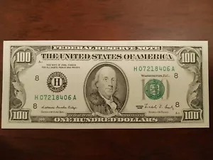 1988 Series $100 Bill. FRN - Picture 1 of 6