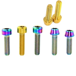 Titanium M5 Bolts Taper Socket Cone Head Screw Hex Allen Key Ti Cap Head Screws - Picture 1 of 7