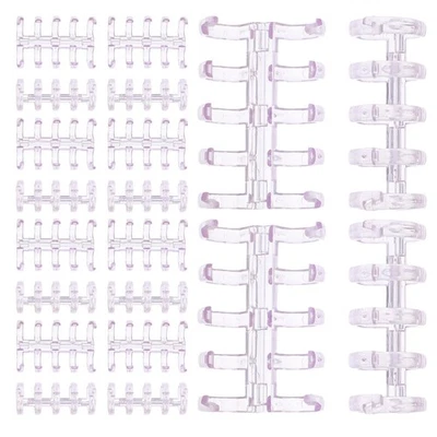  Anillo de encuadernación de hojas sueltas 100 un.: anillos de encuadernación de hojas sueltas de plástico para cuadernos Foto 1 de 4