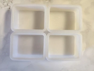 Силиконовая форма для мыла, 4-полосная форма, прямоугольная форма для мыла - Изображение 1 из 2