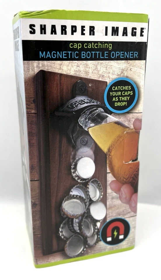 Sharper Image Cap Catching Magnetic Bottle Opener NIB *ShipsFAST - Image 1 of 2