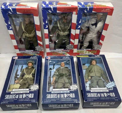6 Vintage WWII KOREAN SOLDIERS OF THE WORLD 12" FIGURE 1/6 NEW LOT ARMY NAVY $16 - Image 1 of 4