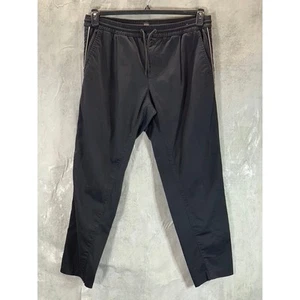 BOSS HUGO BOSS Men's Black Striped Tapered-Fit Stretch Pull-On Track Pants SZ XL - Picture 1 of 8