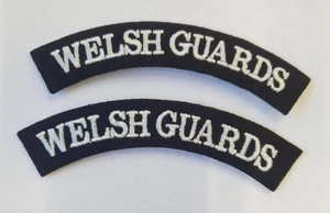 Welsh Guards Schulter Titel Aufnäher - Paar - Bild 1 von 2