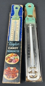Vintage Taylor Candy And Jelly Thermometer Original Box Recipes Made In USA - Picture 1 of 11