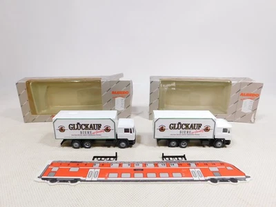 Albedo (Herpa) H0 1:87 2X 200.08 Camion MAN Glückauf Birre Mint+Box #EE35-0,5 - Immagine 1 di 4