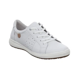 Josef Seibel Women's Caren 01 Casual Leather Trainers White - Picture 1 of 12