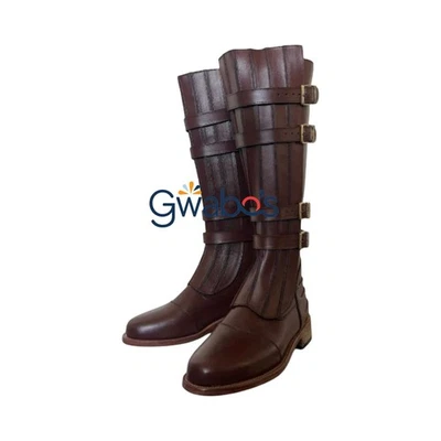 Anakin Skywalker Cosplay Botas Para Hombre Marrón Jedi Disfraz Zapatos Star Wars Talla Foto 1 de 4