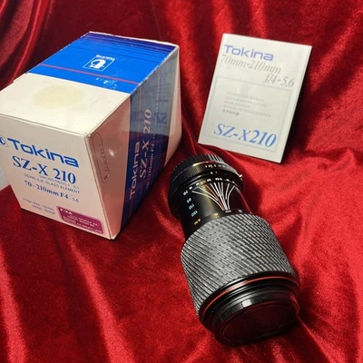 TOKINA SD 70-210mm f/4-5.6 Lens for PENTAX K Mount Clean w/Box & Manual - Image 1 of 4