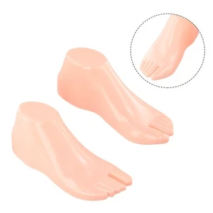 1 par de herramientas modelo de pie maniquí de plástico duro para pies adultos para exhibición de zapatos PVC - Imagen 1 de 24