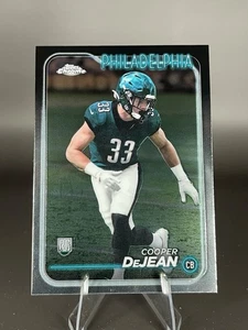 2024 Topps Chrome COOPER DeJEAN (RC) Base Rookie Card #232 Eagles NICE - Picture 1 of 5