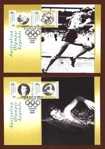 1998 AUSTRALIA " AUSTRALIAN OLYMPIC LEGENDS " ~ SET OF 6 MAXI CARDS~ - Bild 1 von 6
