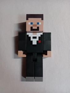 Modellino Minecraft Dungeons grande scala smoking Steve Mattel 2017 8,5" - Foto 1 di 9