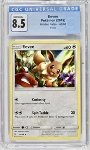 Pokémon Karte Eevee 48/68 Holo 2019 Hidden Fates CGC 8.5 Graded - Bild 1 von 2