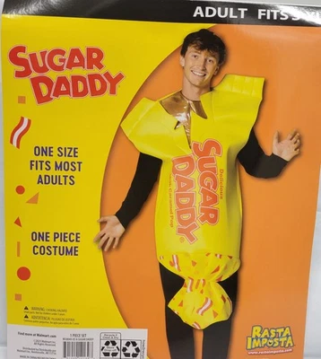 Disfraz de Halloween Adulto Rasta Impasta Sugar Daddy Caramelo Divertido Mordaza Talla Única Foto 1 de 4