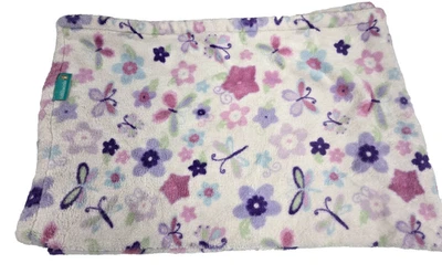 Manta Bebé Mariposa Tiddliwinks Rosa Blanco Púrpura Floral Flor Azul Verde Foto 1 de 4