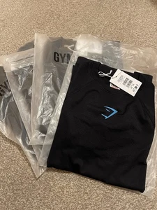 Gymshark Onyx 5.0 Seamless Long Sleeve T-Shirt (Size S Small) *CHEAPEST ON EBAY* - Picture 1 of 2