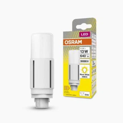 OSRAM DULUX G24D D13 VT EM LED Lampe 2Pin 5,5W wie 13W 3000K - Bild 1 von 4