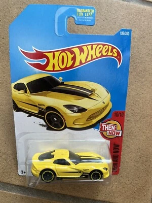 HOT WHEELS Then and Now 10/10 2013 SRT VIPER LONG #199 Yellow Combined Post BNIB - Image 1 of 3