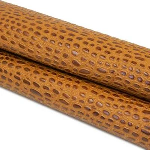 SLC Jelly Bean Croc Print Embossed Leather Cut by the Square Foot 0.8mm to 1.2mm - Picture 1 of 9