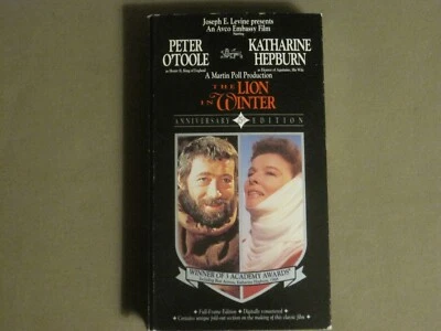 THE LION IN WINTER (1968) VHS PETER O'TOOLE KATHERINE HEPBURN ANTHONY HOPKINS NM - Image 1 of 4