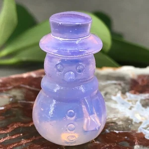 1 pieza rosa opalita muñeco de nieve calavera cristal calavera tallada gema curativa 1,2""+ - Imagen 1 de 12