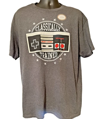 Camiseta NES Nintendo Entertainment System Entrenada Clásica Para Hombre XL Gris Oscuro Foto 1 de 4