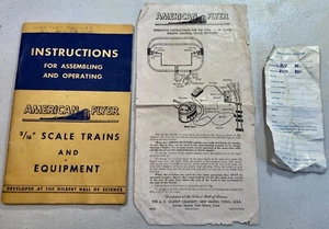 American Flyer Operating Instructions Manual: 1949 ! - Picture 1 of 6