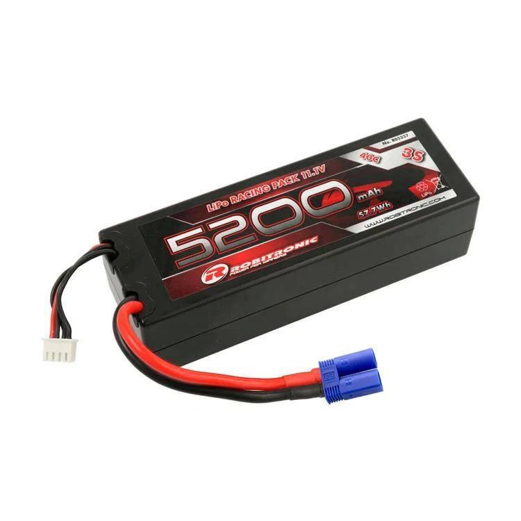 Robitronic LiPo Akku 5200mAh 3S 11 1V 40C - EC5 Stecker #R0237EC5