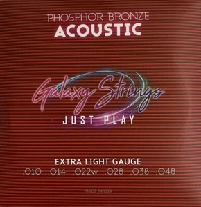 Galaxy phosphor bronze acoustic musical strings extra light gauge - Picture 1 of 2