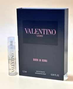 VALENTINO UOMO BORN IN ROMA Men's Eau De Toilette Sample Spray 0.04Fl.OZ/1.2ml - Picture 1 of 4