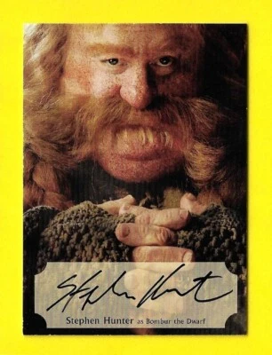 2015 The Hobbit Desolation of Smaug Poster Autograph Stephen Hunter Bombur SH-P - Image 1 of 3