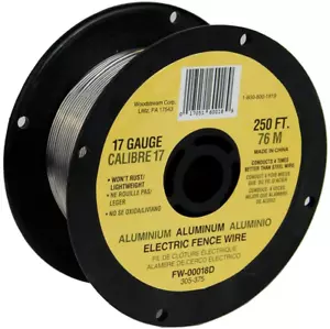 Fi-Shock Electric Fence Wire 250ft Spool Aluminum Wire 17 Gauge Free Shipping US - Picture 1 of 6