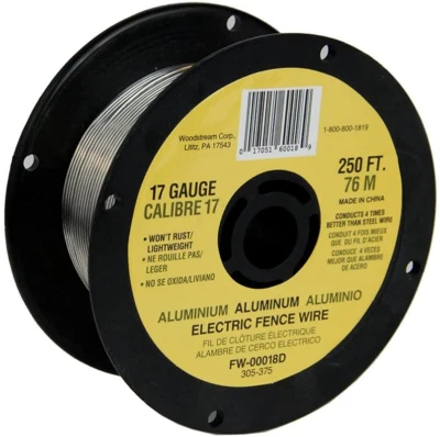 Fi-Shock Electric Fence Wire 250ft Spool Aluminum Wire 17 Gauge Free Shipping US