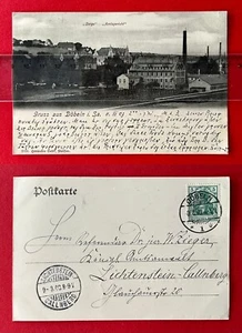 AK DÖBELN 1903 Stadtansicht mit Kgl. Amtsgericht    ( 157889 - Bild 1 von 1
