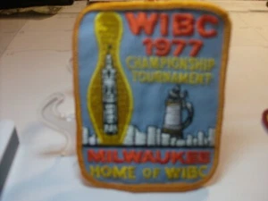 1977 Milwaukee Wisconsin  WIBC Championship Tournament Bowling Patch - Picture 1 of 2